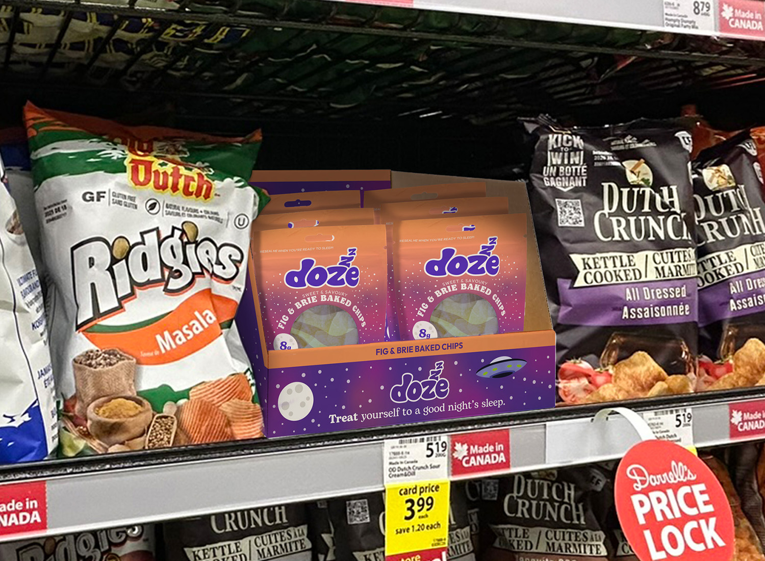 shelf packaging chips