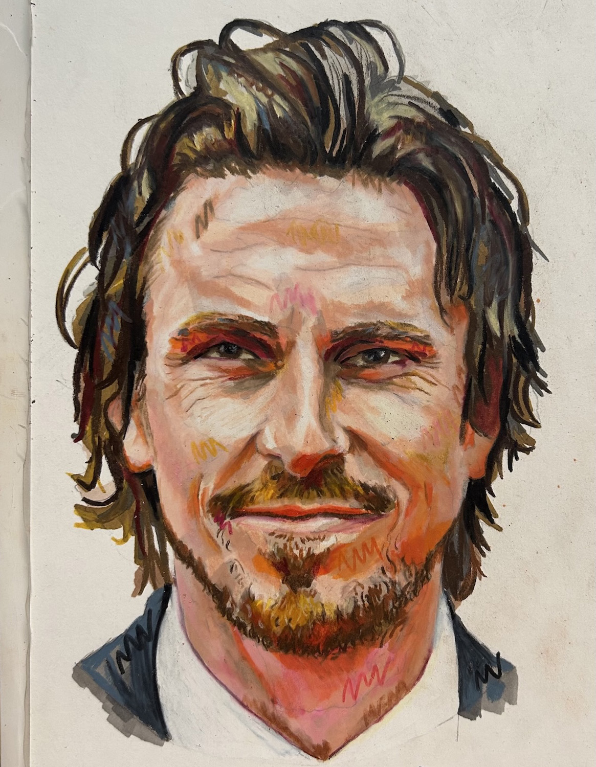 more of my work christian bale illustration