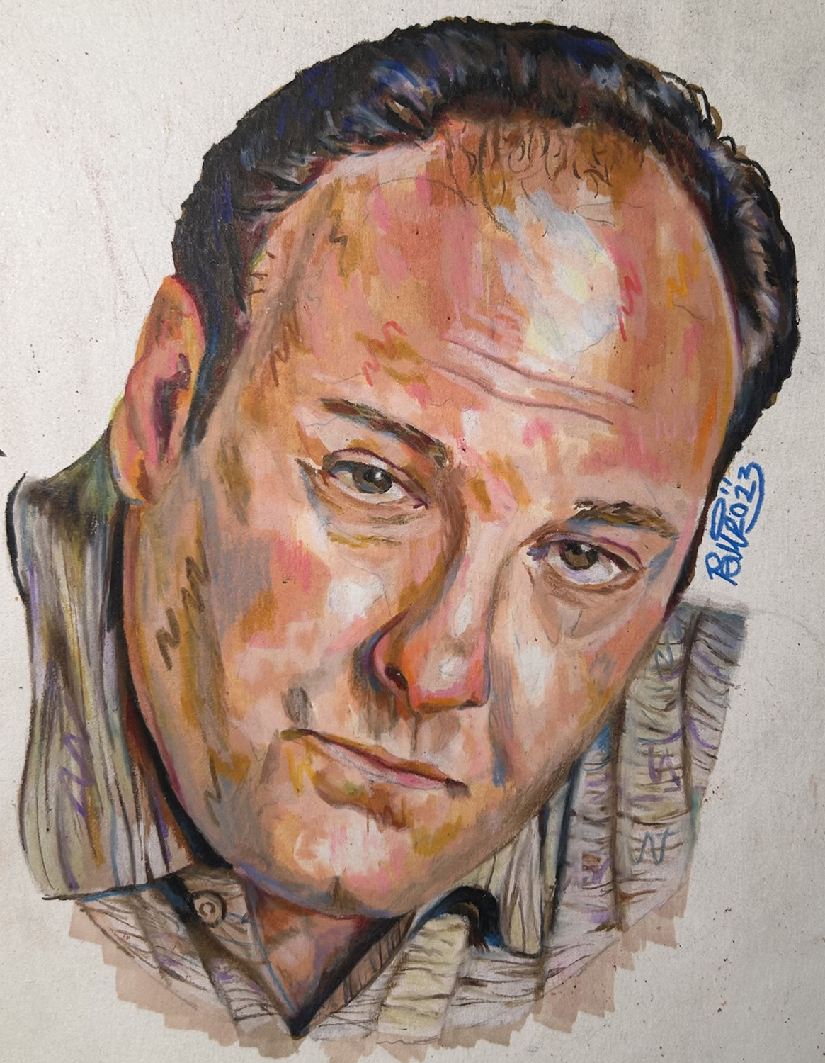 more of my work tony soprano illustration