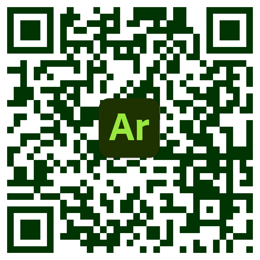 QR code linking to Adobe Aero experience