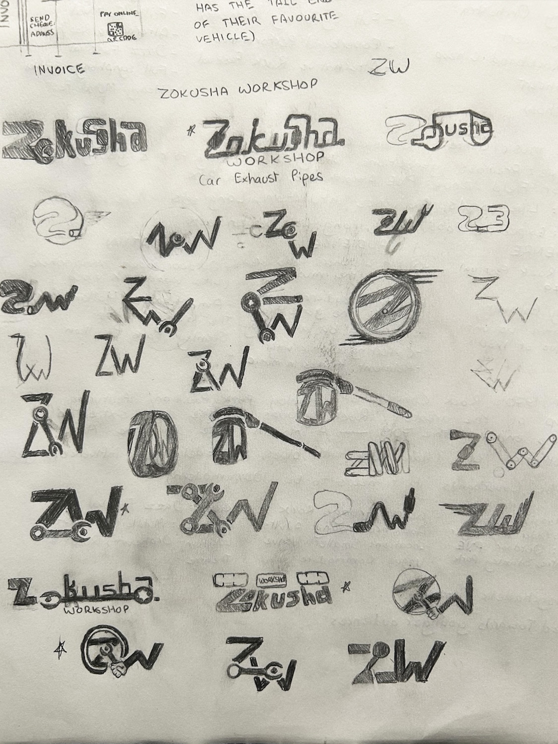 zokusha customs second page of sketches